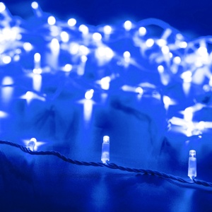 Светодиодная гирлянда ARD-STRING-CLASSIC-10000-WHITE-100LED-FLASH BLUE (230V, 7W) (Ardecoled, IP65, 1 год)