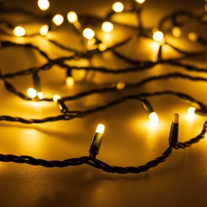 Светодиодная гирлянда ARD-STRING-PRO-1000-GREEN-100LED-MILK-PULSE Warm (230V, 7W) (Ardecoled, IP65, 2 года)