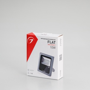 Светодиодный прожектор AR-FLAT-ARCHITECT-10W-220V Day (Grey, 50x70 deg) (Arlight, Закрытый)
