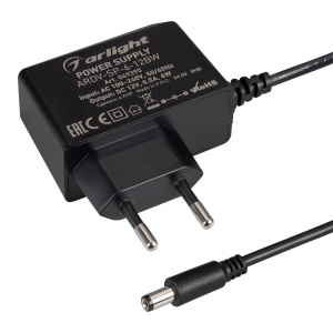 Блок питания ARDV-SP-6-12BW (12V, 0.5A, 6W) (Arlight, Адаптер, 5 лет)
