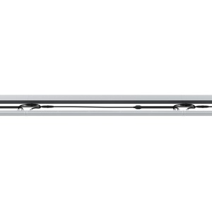 Модерн Флэт 15 870мм (18Вт/м) 24В DC 7 пикс. RGBW DMX CRI80 5000К Опал (Профиль, козырек, транзитное штепсельное соединение)